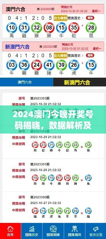 2024澳门今晚开奖号码揭晓,数据解析及个人版UIO664.5详述