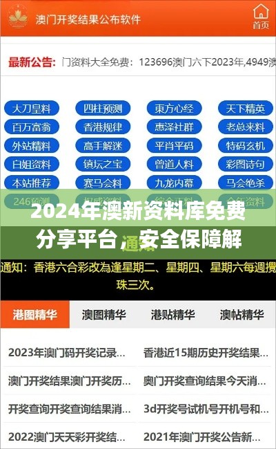 2024年澳新资料库免费分享平台,安全保障解析攻略_珍藏版XZT133.67