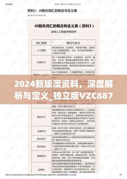 2024新版澳资料,深度解析与定义_独立版VZC887.03