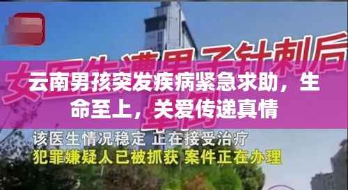 云南男孩突发疾病紧急求助,生命至上,关爱传递真情