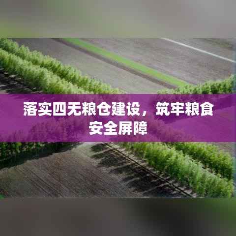 落实四无粮仓建设,筑牢粮食安全屏障