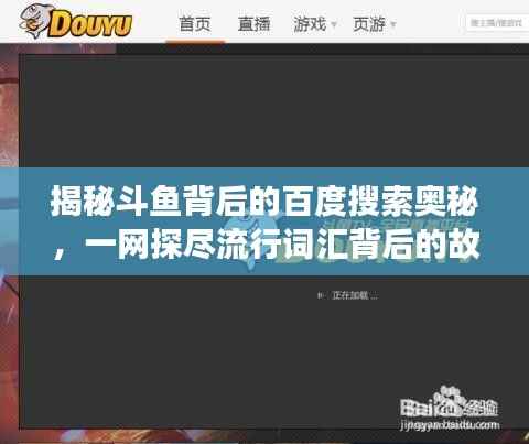 揭秘斗鱼背后的百度搜索奥秘,一网探尽流行词汇背后的故事!